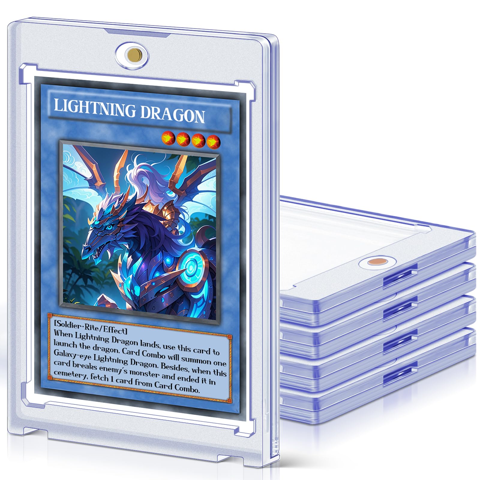 PATPAT® 5 pcs Card Holders for Trading Cards, 35 pt Hard Cards Sleeves Case fit for MTG Cards, Standard Cards, Sports Cards, Baseball Cards Toploaders PATPAT® 5 pcs Card Holders for Trading Cards, 35 pt Hard Cards Sleeves Case fit for MTG Cards, Standard Cards, Sports Cards, Baseball Cards Toploaders